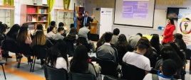 El equipo juvenil de la Defensor&iacute;a Regional de Atacama da a conocer Ley N&deg; 20.8084 a alumnos de ense&ntilde;anza media de la capital regional. 