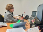 Capacitaci&oacute;n via remota de la jefa de estudios Yasna Rojas