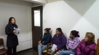 la abogada Sandra Haro estuvo a cargo de la charla en c&aacute;rcel de San Miguel.
