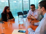 La directora de regional del INDH Beatriz Contreras y el Defensor Regional Carlos Mora acordaron mantener la colaboraci&oacute;n entre ambas instituciones
