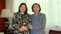 La Defensora Regional  de Antofagasta Loreto Flores Tapia visit&oacute; a la Presidenta de la Corte de Apelaciones, Laura Soto Torrealba.