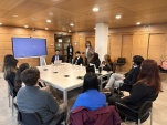 Los y las estudiantes fueron recibidas en el auditorio Germ&aacute;n Echeverr&iacute;a