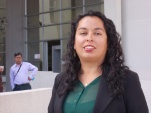 La Defensora Penal P&Atilde;�&Acirc;&ordm;blica Marta Vallejos, en tribunales.