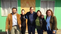 El equipo de la Defensor&iacute;a Penal junto al Padre Berrios
