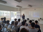 La defensora Paola Soto les explic&oacute; a los estudiantes la importancia de conocer sus derechos en caso de ser imputados.