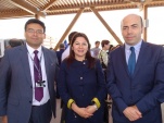 la defensora junto al Contralor Regional Marcelo Cordova y al Contralor General de la Rep&uacute;blica, Jorge Berm&uacute;dez 