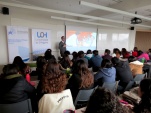 M&aacute;s de 50 estudiantes de Dedecho asistieron a la charla dictada por el Defensor Regional de O'Higgins