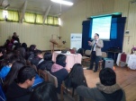 Los alumnos del Colegio Nuestra Se&ntilde;ora del Carmen participaron  activamente de la charla. 