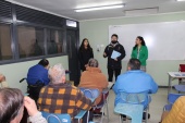 Humberto Serri, Javiera Mellado y Carla Fern&aacute;ndez conversaron y atendieron a personas privadas de libertad adultos mayores y con discpacidad 