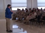 El Defensor Regional expone ante efectivos del Ej&eacute;rcito en Colchane.