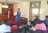 La charla realizada por el jefe de Estudios Cristian Rozas, se realiz&oacute; como parte del taller de litigaci&oacute;n de la casa de estudios 