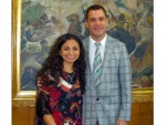 La Intendenta, Mor&iacute;n Contreras, junto al Defensor Regional, Alberto Ortega.