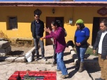 Consejera Nacional Aymara de la comuna de Putre, Delia Condori, realizando pawa junto a la Defensor&iacute;a Penal Aymara e Ind&iacute;gena en Putre