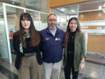 Defensor Regional (s) Crhsitian Basualto felicit&oacute; a las defensoras Fernada B&uuml;hler y Fernada Figueroa (izq.y der)  por el trabajo efectuado en la causa