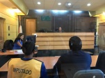 El defensor Walter Pavez en audiencia.