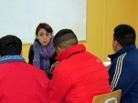 La asistente social de LRPA, Macarena Mart&iacute;nez respondi&oacute; conculatas de los menores del CIP de Graneros