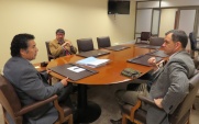 El Presidente de la Corte de Apelaciones de Rancagua, Ricardo Pairic&aacute;n, en reuni&oacute;n con el Defensor Regional de O'Higgins