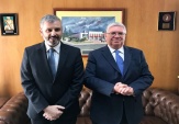 El defensor regional de Atacama, Ra&iacute;l Palma Olivares junto al minsitro de la Corte Suprema, Lamberto Cisternas Rocha.