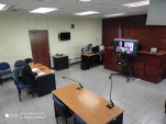 La defensora p&uacute;blica Alejandra Pizarro, durante una audiencia a trav&eacute;s de videoconferencia en el Tribunal de Garant&iacute;a de Vi&ntilde;a del Mar.