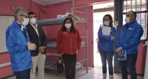 Equipo de la Defensor&iacute;a Regional conoce los dormitorios destinados a posibles contagiados COVID-19