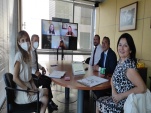 Las nuevas defensoras se sumaron por videoconferencia, pues ya se encuentran trabajando en sus destinaciones.