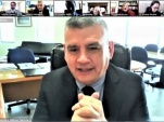El Defensor Nacional (S), Marco Montero, interviniendo ayer como secretario general de Aidef.