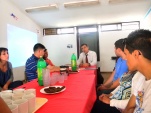 El abogado Cristi&aacute;n Sleman se reuni&oacute; con j&oacute;venes de CRC La Cisterna