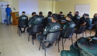 Los funcionarios del grupo especializado GARP de Nudo Uribe fueron capacitados en materias de probidad y derechos humazos 