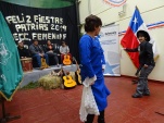 Los pie de cueca fueron bailados por las mismas internas.