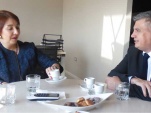 El Defensor Marco Montero en encuentro protocolar con la Fiscal Regional de &Ntilde;uble, Nayalet Mansilla. 