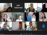 Una vista de los participantes en la videoconferencia sobre Planificaci&oacute;n Regional.