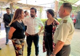 La Defensora Metropolitana Norte conversa con la ministra  de la Mujer y Equidad de G&eacute;nero el subsecretario de justicia y el director de Gendarmeri&iacute;a