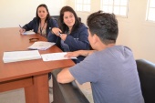 Las profesionales dialogaron individualmente con los j&oacute;venes del CRC serenense