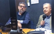 El defensor Leonardoi D&iacute;az, junto al fiscal Francisco Caballero en el programa Hacemos Radio.