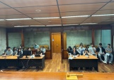 Alto inter&eacute;s concit&oacute; en estudiantes de ense&ntilde;anza media su visita a tribunales para participar en audiencia simulada.
