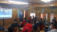 La actividad fue desarrollada por el defensor local jefe de Castro, Luis Mora. 
