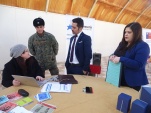 El stand de la Defensor&iacute;a fue muy visitado por los  soldados.