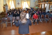 &ldquo;M&aacute;s que una charla fue una grata y sincera conversaci&oacute;n con los alumnos&rdquo; dijo la defensora juvenil al t&eacute;rmino de la actividad. 