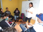 M&oacute;nica Saavedra, profesional de la Unidad penal juvenil, realiz&oacute; charlas de RPA a j&oacute;venes infractores y sus padres