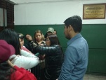 Los defensores penales p&uacute;blicos aprovechando los tiempos de antesala para difundir la tem&aacute;tica institucional. 