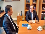 En la reuni&oacute;n, ambos se comprometieron a mantener una pol&iacute;tica institucional de acercamiento y mutua colaboraci&oacute;n.