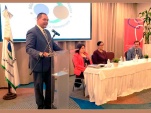Paula P&eacute;rez y Alejandro G&oacute;mez fueron presentados por director de la ONDP, Rodolfo Valent&iacute;n Santos.