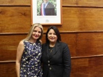 La SEREMI de Justicia y DD.HH Carolina Lav&iacute;n, deseo mucho &eacute;xito a la gesti&oacute;n de la Defensora Regional Loreto Flores.