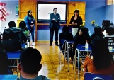 Defensores de Calama expusieron sobre rol de la Defensor&iacute;a en materia juvenil a alumnos del liceo Andino