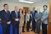 La Defensora junto a las autoridades asistentes al cambio de mando en Antofagasta