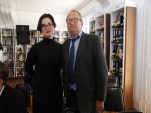 Carla P&eacute;rez y el defensor Salvador Wasserman