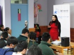 La jefa de la Unidad de Estudios , Mar&iacute;a Paz Mart&iacute;nez fue la encargada de llevar a cabo la charla. 