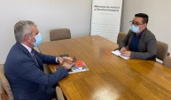El defensor regional de Atacama, Ra&uacute;l Palma junto al seremi de Justicia y Derechos Humanos. 