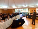 El Defensor Regional Carlos Mora expuso sobre los nudos de la investigaci&oacute;n penal y la prueba l&iacute;cita ante un centenar de jefes policiales 