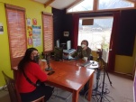 La entrevista fue presencial, en dependencias de radio Chait&eacute;n. 